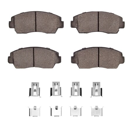 Dynamic Friction Co 3000 Semi-Metallic Brake Pads Hardware Kit, Low Dust, 100% Copper Free, 100% Asbestos-free, Front 1311-0574-01